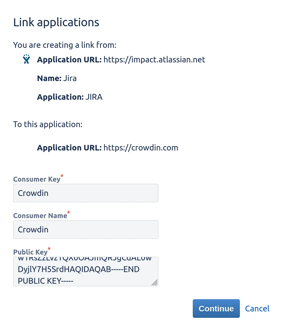 Link applications